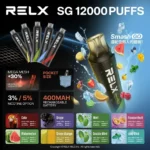 RELX SG 12000-RELX悅刻小黑條12000口-relx電子煙台灣商城